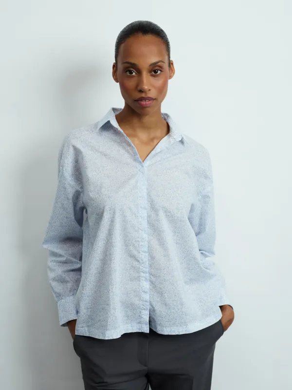 Cropped-Leinentop mit Neckholder